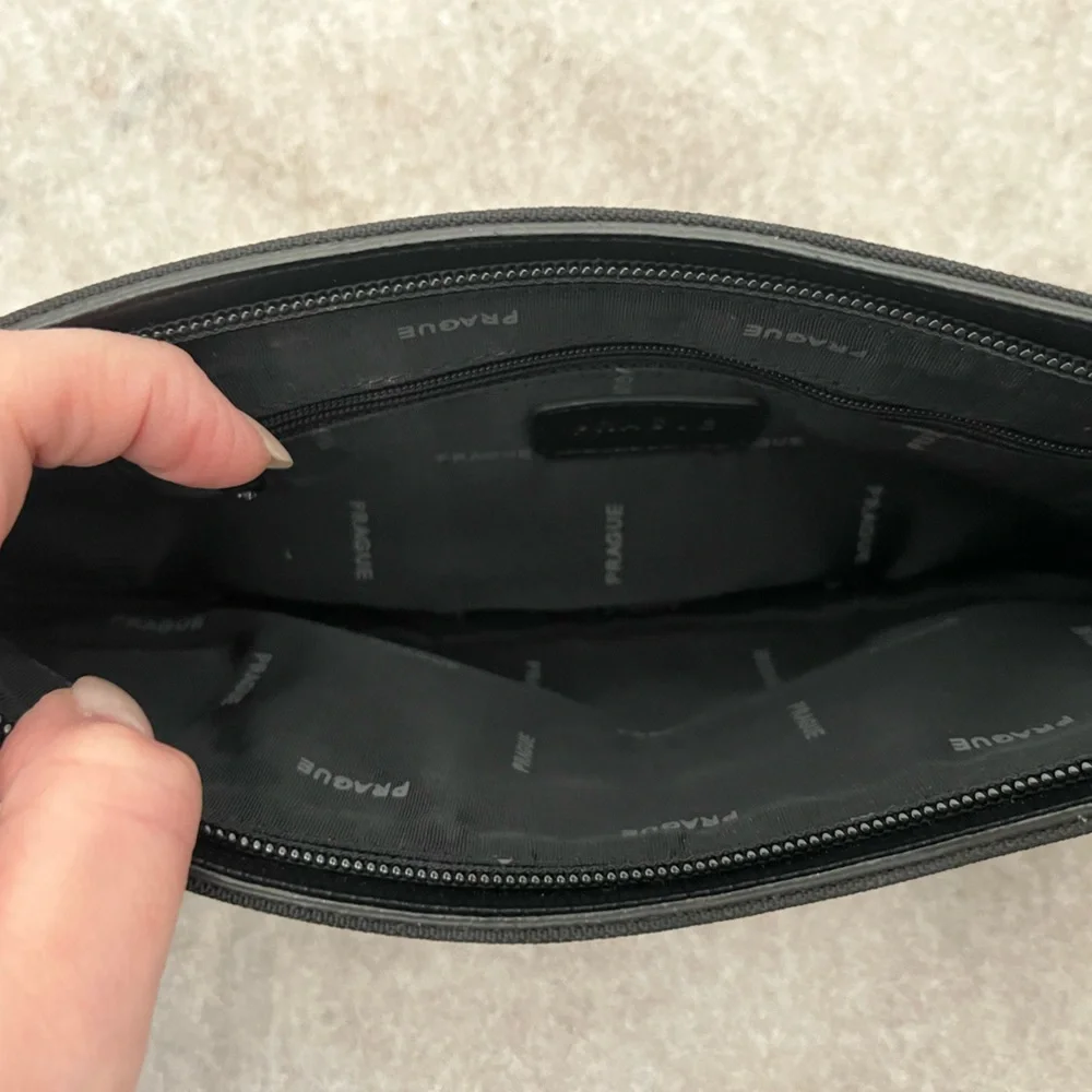 Prague Black Wristlet/Purse